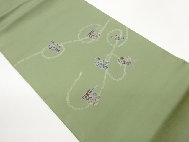 JAPANESE KIMONO / TOY PATTERN A STRING HIRAKI NAGOYA OBI